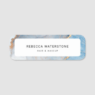 Elegant Contemporary Beauty Stylist Custom Name Tag