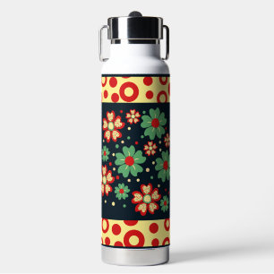 Elegant  Contemporary Chic Floral Water Bottle