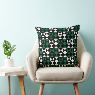 Elegant Contemporary Geometric Pattern Cushion