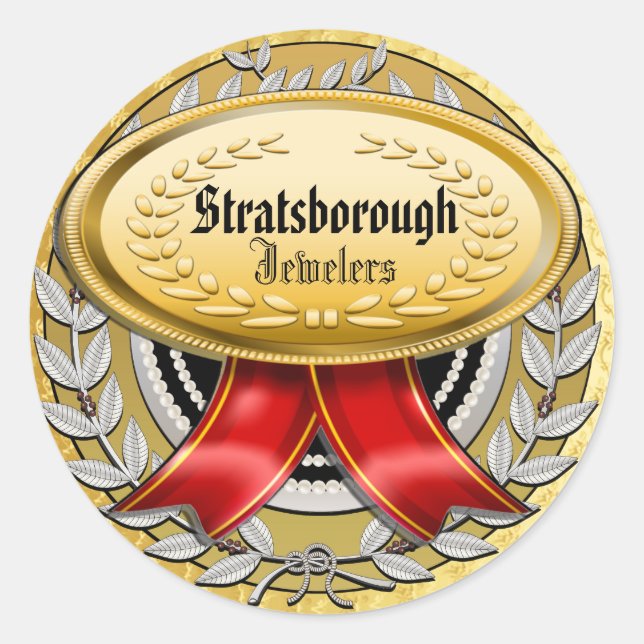 Elegant Contemporary Sticker (Front)