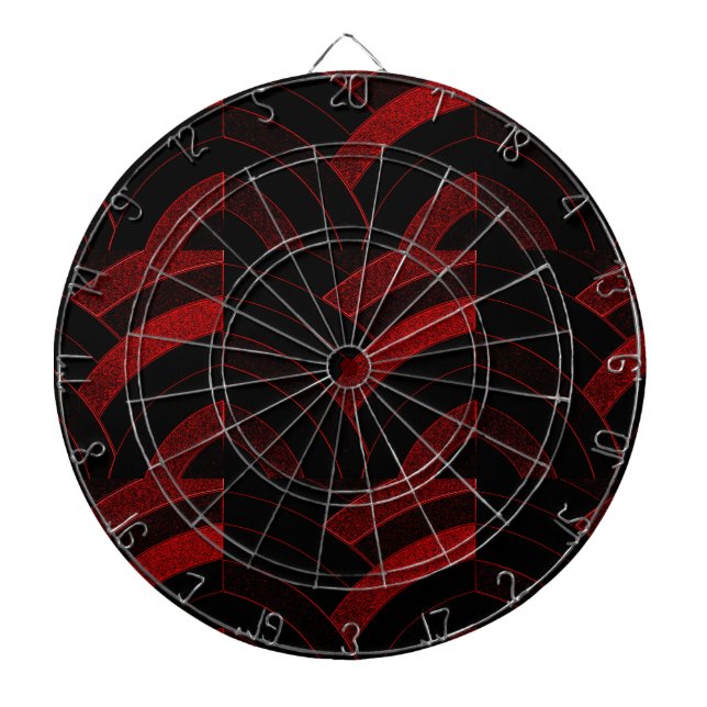 elegant contemporary stylish chevron dartboard (Front)