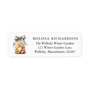 Elegant Cookie Jar Return Address Label