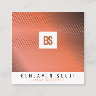 Elegant Copper Background Business Card Design