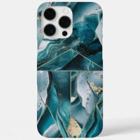 Elegant Copper | Feminine Opulent Teal Gold Case-M