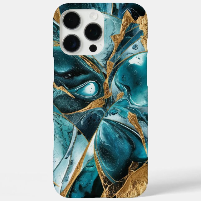 Elegant Copper | Feminine Opulent Teal Gold Case-M Case-Mate iPhone Case (Back)