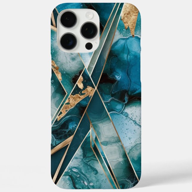 Elegant Copper | Feminine Opulent Teal Gold Case-M Case-Mate iPhone Case (Back)