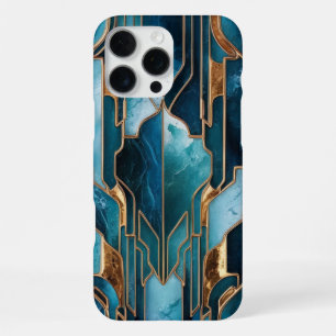 Elegant Copper Feminine Opulent Teal Gold Case-M iPhone 16 Pro Max Case