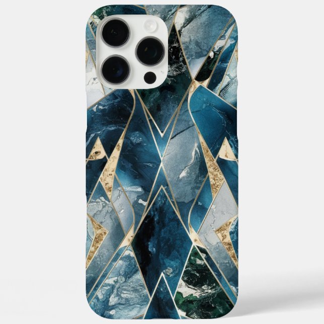 Elegant Copper | Feminine Opulent Teal Gold Case-Mate iPhone Case (Back)