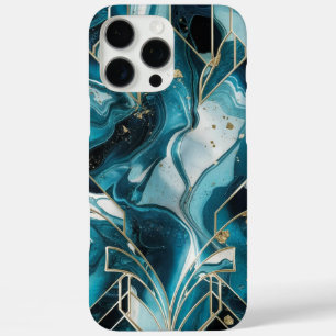 Elegant Copper   Feminine Opulent Teal Gold iPhone 16 Pro Max Case