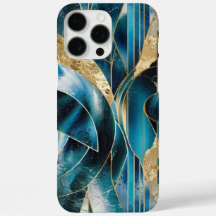 Elegant Copper   Feminine Opulent Teal Gold iPhone 16 Pro Max Case