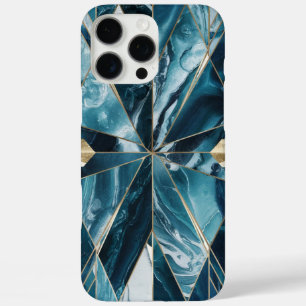 Elegant Copper Feminine Opulent Teal Gold iPhone 16 Pro Max Case