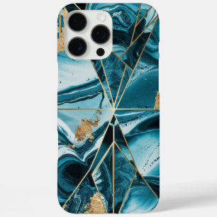 Elegant Copper   Feminine Opulent Teal Gold iPhone 16 Pro Max Case