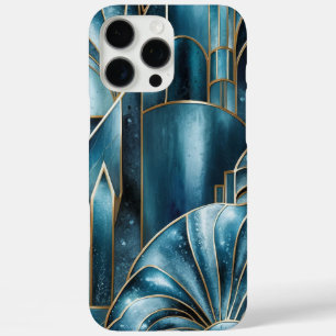 Elegant Copper   Feminine Opulent Teal Gold iPhone 16 Pro Max Case