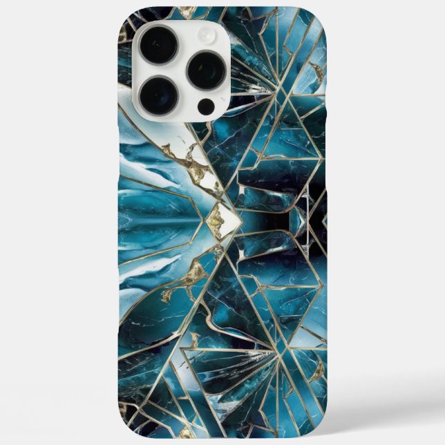 Elegant Copper | Feminine Opulent Teal Gold Case-Mate iPhone Case (Back)