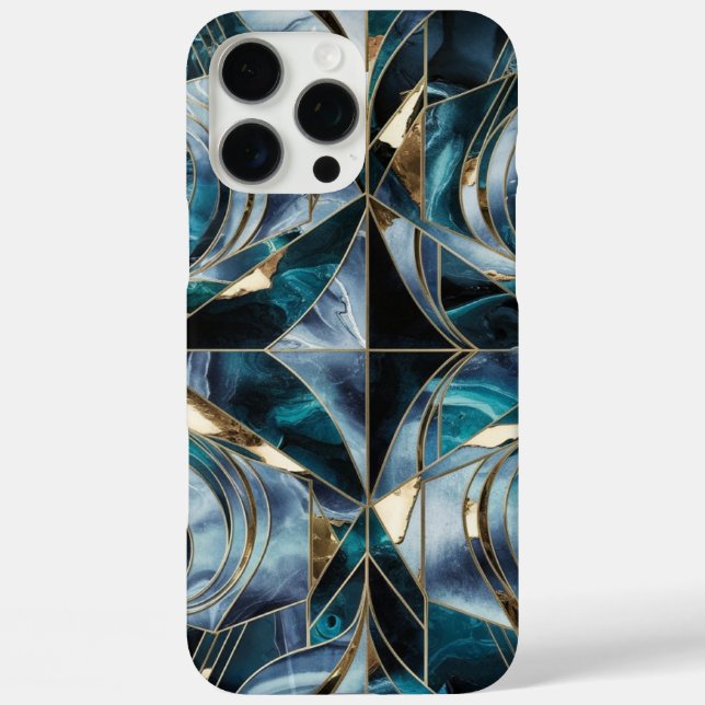 Elegant Copper | Feminine Opulent Teal Gold Case-Mate iPhone Case (Back)