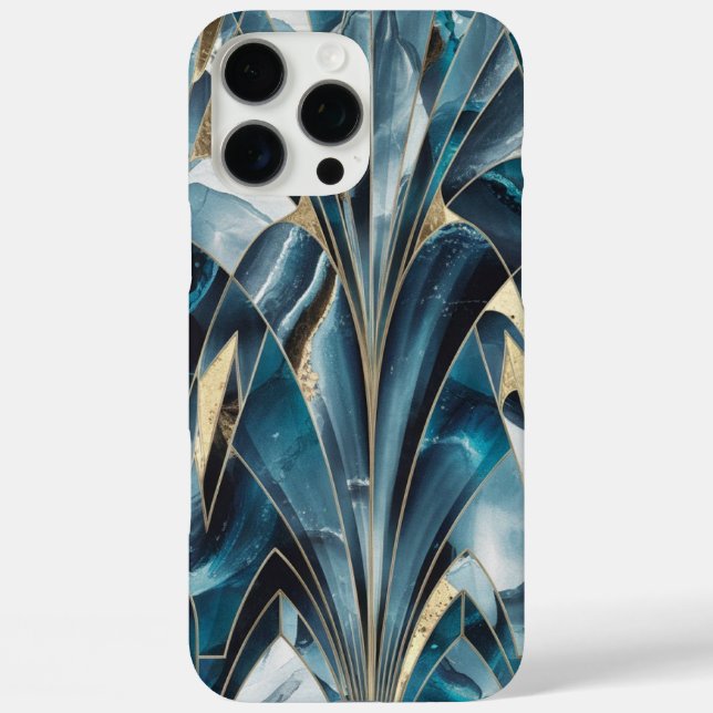 Elegant Copper | Feminine Opulent Teal Gold Case-Mate iPhone Case (Back)