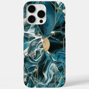Elegant Copper   Feminine Opulent Teal Gold iPhone 16 Pro Max Case