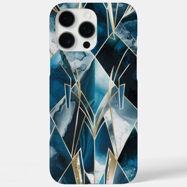 Elegant Copper | Feminine Opulent Teal Gold Case-Mate iPhone Case (Back)