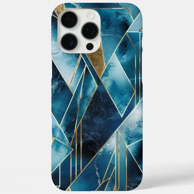 Elegant Copper | Feminine Opulent Teal Gold Case-Mate iPhone Case (Back)