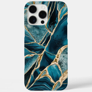 Elegant Copper   Feminine Opulent Teal Gold iPhone 16 Pro Max Case