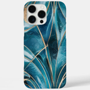 Elegant Copper   Feminine Opulent Teal Gold iPhone 16 Pro Max Case