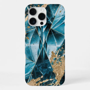 Elegant Copper Feminine Opulent Teal Gold iPhone 16 Pro Max Case