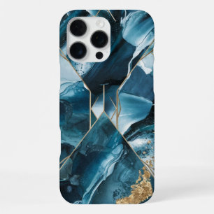 Elegant Copper Feminine Opulent Teal Gold iPhone 16 Pro Max Case