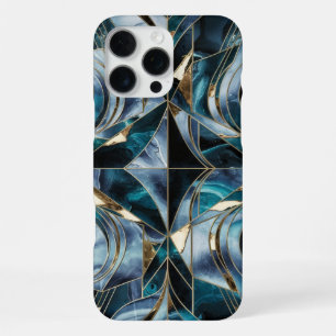 Elegant Copper Feminine Opulent Teal Gold iPhone 16 Pro Max Case