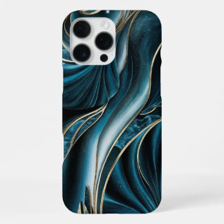 Elegant Copper | Feminine Opulent Teal Gold iPhone 16 Pro Max Case