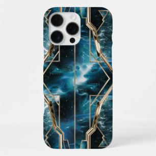Elegant Copper Feminine Opulent Teal Gold iPhone 16 Pro Max Case