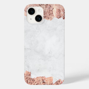 Elegant Copper   Girly Rose Gold Marble  Case-Mate iPhone 14 Case