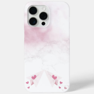 Elegant Copper   Girly Rose Gold Marble iPhone 15 Pro Max Case