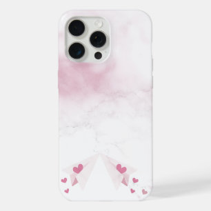 Elegant Copper Girly Rose Gold Marble iPhone 15 Pro Max Case
