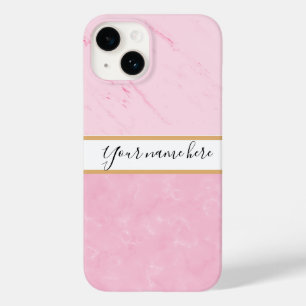  Elegant Copper   Girly Rose Gold Marble monogram Case-Mate iPhone 14 Case