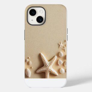 Elegant Copper Girly star fish iPhone 14 Case