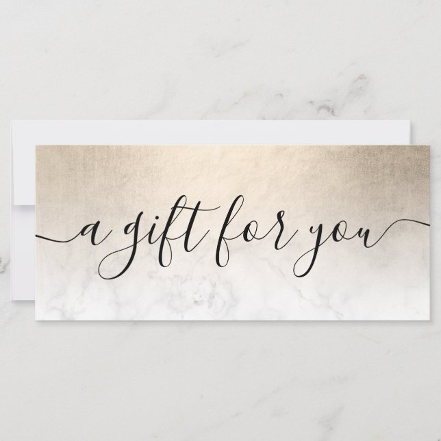 Elegant copper gold white marble makeup artist (Front)