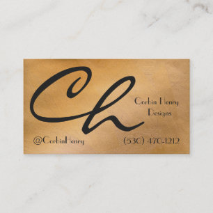 Elegant Copper Metal Black Luxury with QR Code Business Card