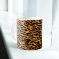 Elegant Copper Tiger Animal Print