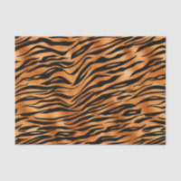 Elegant Copper Tiger Animal Print