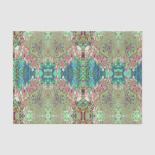 Elegant Coral and Chartreuse Limelight Hydrangea Tissue Paper