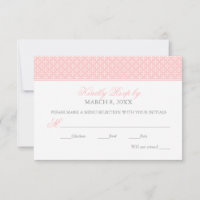 Elegant Coral Pink Cross Pattern Girl Baptism