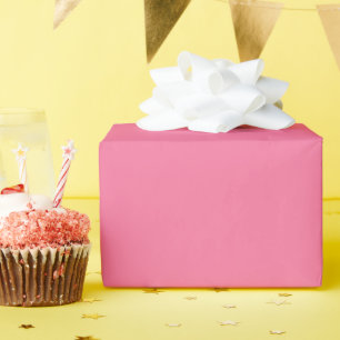 Elegant Coral Pink Solid Colour Minimalist Wrapping Paper