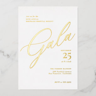 Elegant Corporate Black Tie Calligraphy Gala