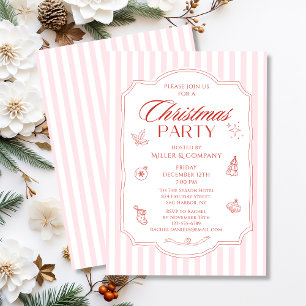 Elegant Corporate Christmas Party Company Holiday Invitation