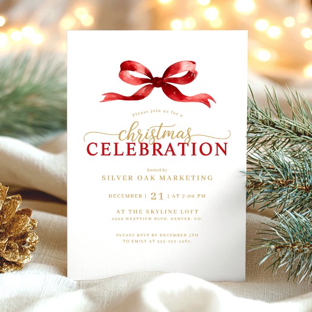 Elegant Corporate Christmas Party Invitation (Creator Uploaded)