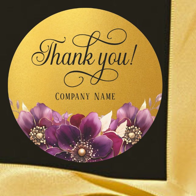 Elegant Corporate Favour Gold Sticker (Creator Uploaded)