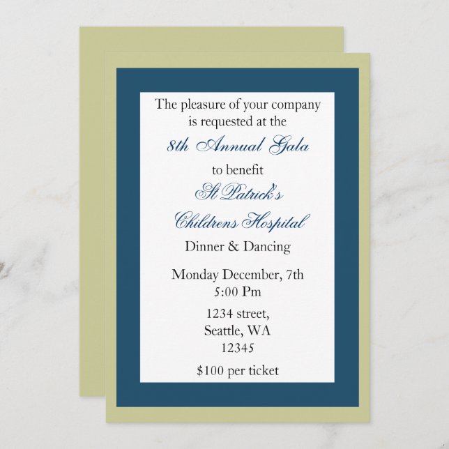 Elegant Corporate party Invitation (Front/Back)