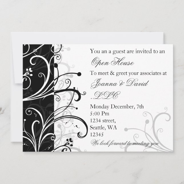 elegant Corporate party Invitation (Front)