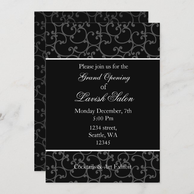 Elegant Corporate party Invitation (Front/Back)