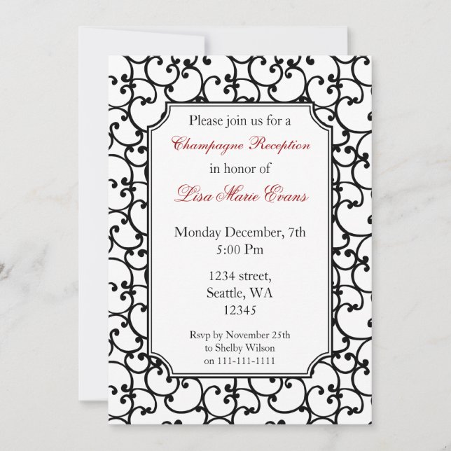Elegant Corporate party Invitation (Front)